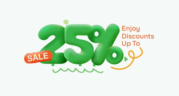 Special Offer Sale Discount Number Green Tag Voucher Illustration Discount — Stock Photo, Image