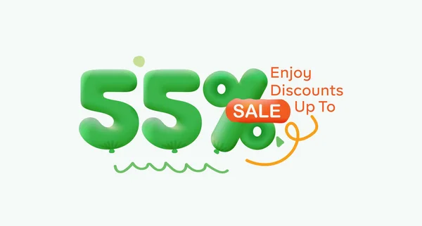 Special Offer Sale Discount Number Green Tag Voucher Illustration Discount — Stock Photo, Image