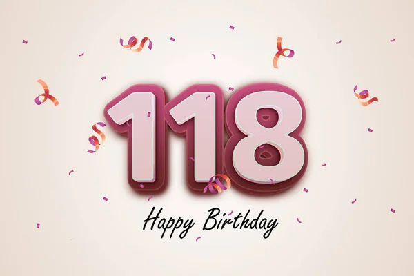 118 Feliz Cumpleaños Diseño Tarjetas Felicitación —  Fotos de Stock