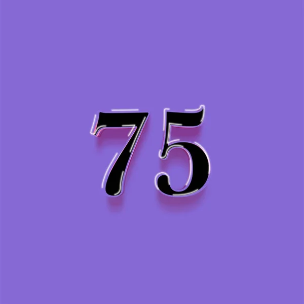 Illustration Number Purple Background — Stock Photo, Image