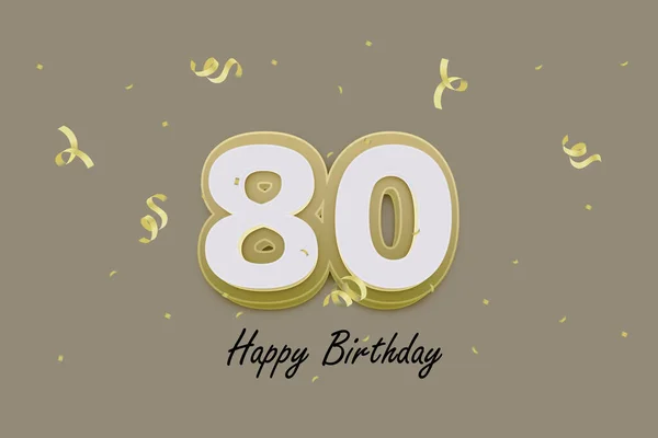 80个快乐生日贺卡设计 — 图库照片