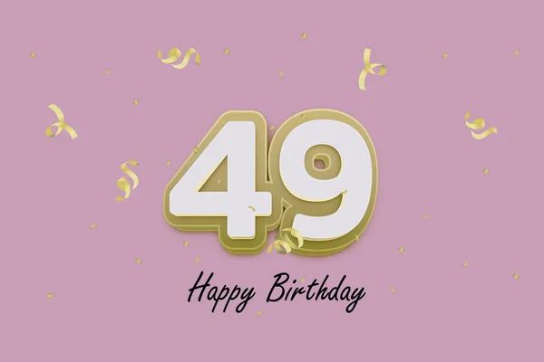 49张生日快乐贺卡的设计 — 图库照片