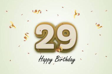 29 mutlu doğum günü tebrik kartı tasarımı