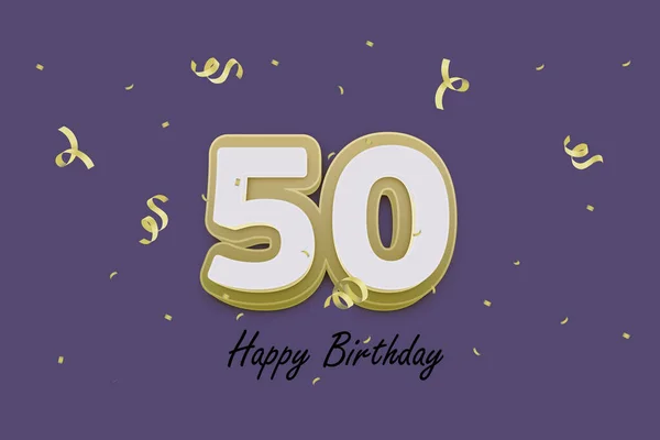 50个快乐生日贺卡设计 — 图库照片