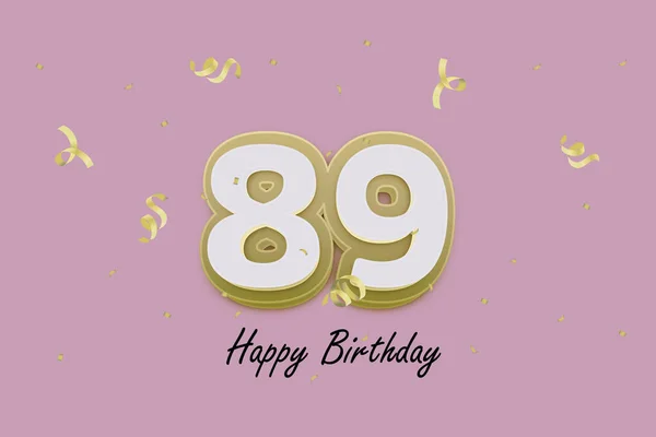 89お誕生日おめでとうカードデザイン — ストック写真