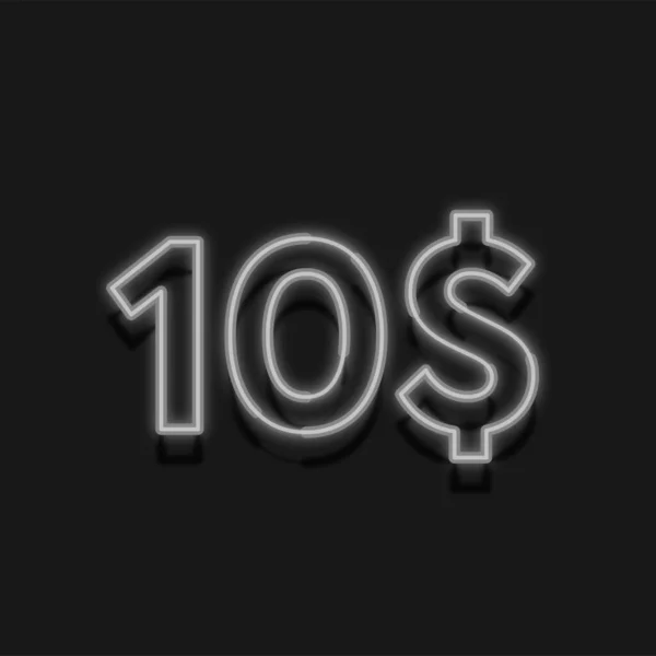 10ドルネオンライト価格 小売のためのイラスト — ストック写真