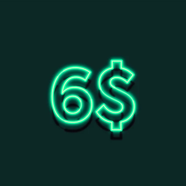 Neon Light Price Ilustração Para Varejo — Fotografia de Stock