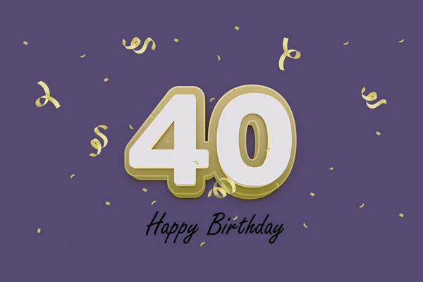 40个快乐生日贺卡设计 — 图库照片