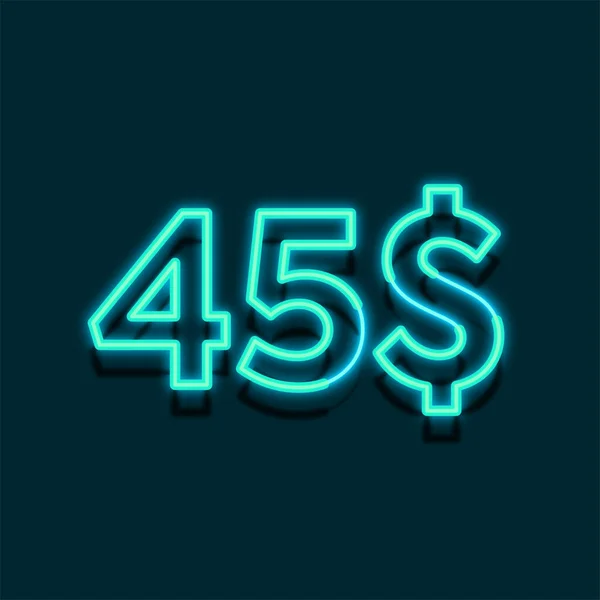 Neon Light Price Illustrazione Vendita Dettaglio — Foto Stock