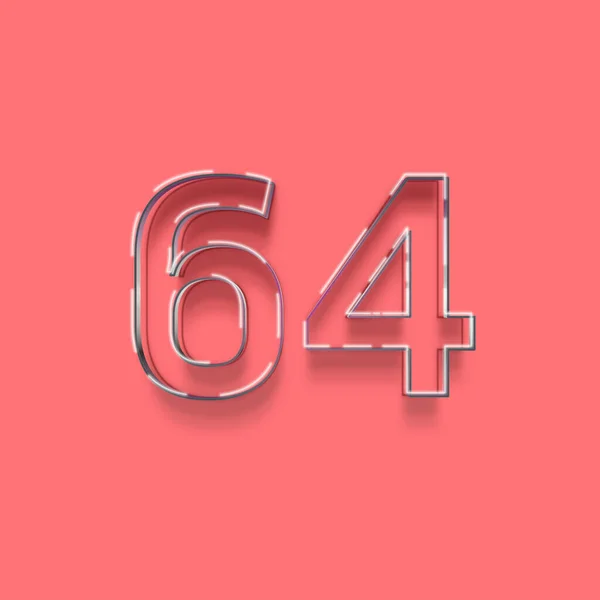 분홍색 배경에 숫자의 — 스톡 사진