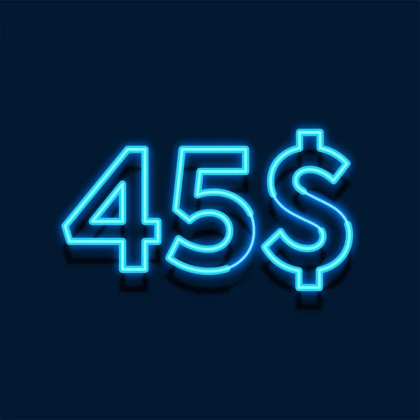 Neon Light Price Ilustração Para Varejo — Fotografia de Stock