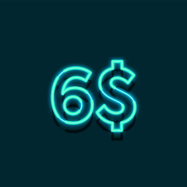 Neon Light Price Ilustração Para Varejo — Fotografia de Stock