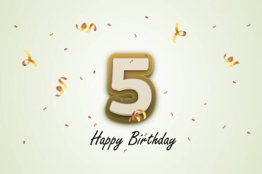 Doğum günün kutlu olsun tebrik kartı tasarımı