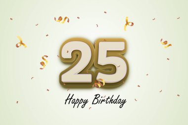 25 mutlu doğum günü tebrik kartı tasarımı