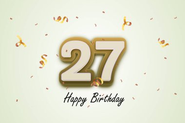 27 mutlu doğum günü tebrik kartı tasarımı