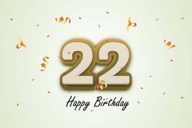 22 mutlu doğum günü tebrik kartı tasarımı