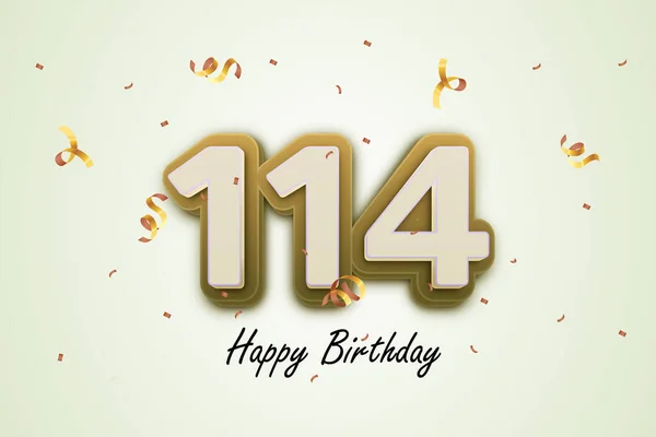 114 Buon Compleanno Disegno Biglietto Auguri — Foto Stock