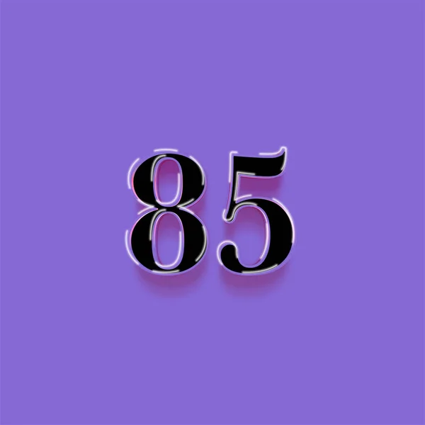 Illustration Number Purple Background — Stock Photo, Image