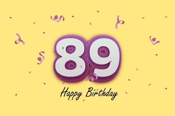 89お誕生日おめでとうカードデザイン — ストック写真