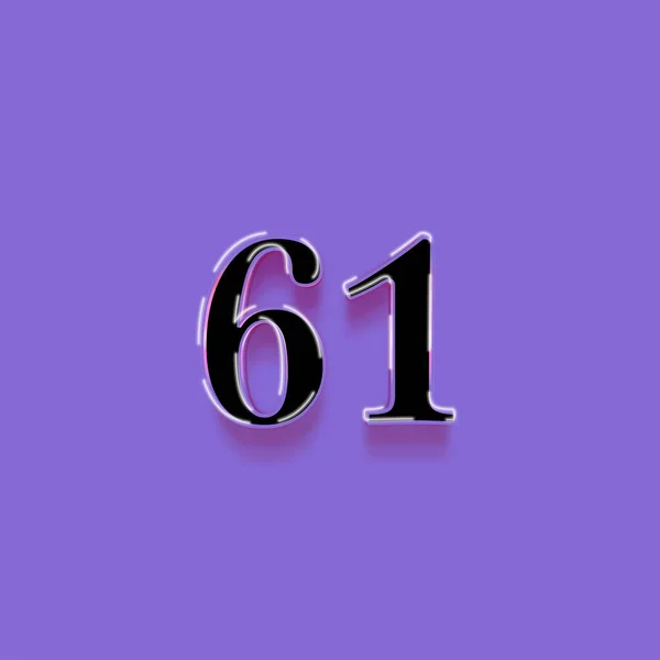 Ілюстрація Номера Фіолетовому Фоні — стокове фото