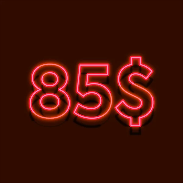 Neon Light Price Illustration Retail — Stock Photo, Image
