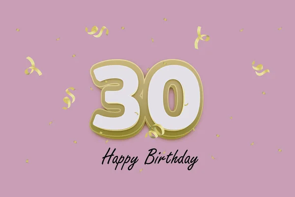 30岁生日贺卡设计 — 图库照片