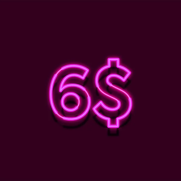 Neon Light Price Ilustração Para Varejo — Fotografia de Stock