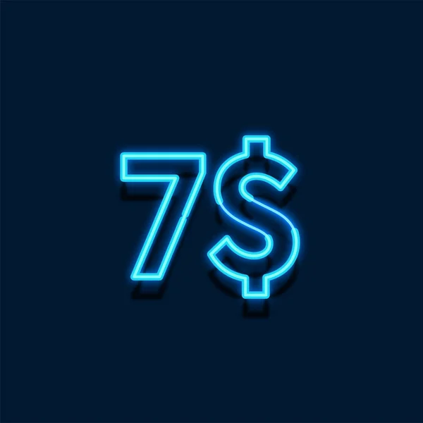 Neon Light Price Illustration Retail — Stock Photo, Image