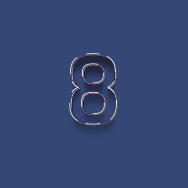 Ілюстрація Числа Синьому Фоні — стокове фото