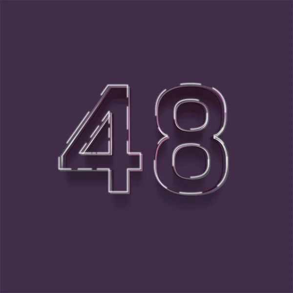 Иллюстрация Число Фиолетовом Фоне — стоковое фото