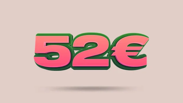 Preço Euro Ilustração Para Venda Retalho — Fotografia de Stock