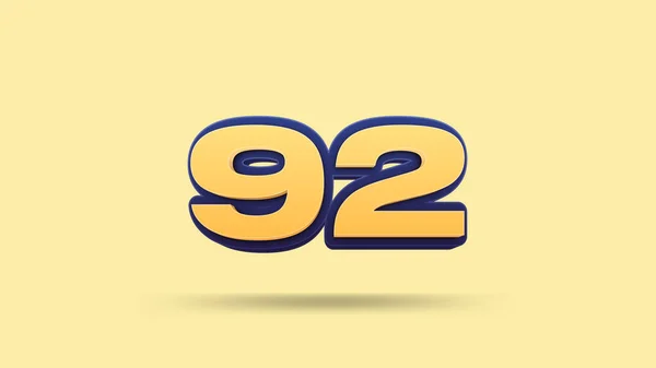 Number Illustration Beige Background — Stock Photo, Image