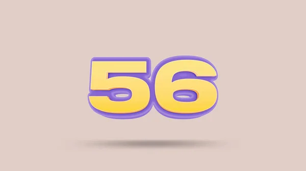56数3Dイラスト上のベージュ — ストック写真