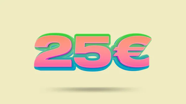 Etiqueta Preço Euros Ilustração Para Venda Retalho — Fotografia de Stock