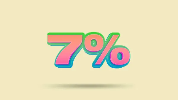 Percent Discount Banner Illustration Retail — Stock Photo, Image