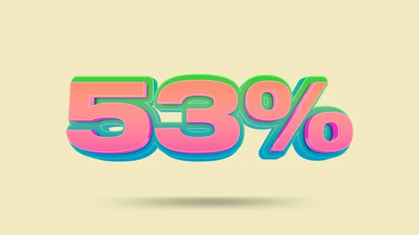 Percent Discount Banner Illustration Retail — Stock Photo, Image