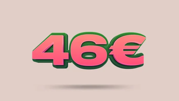 Preço Euro Ilustração Para Venda Retalho — Fotografia de Stock