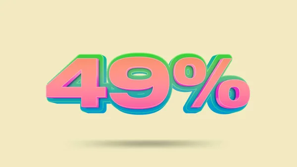 Percent Discount Banner Illustration Retail — Stock Photo, Image