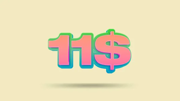 Dollars Price Tag Illustration Retail — Stock Photo, Image