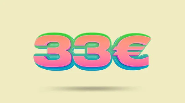 Euro Precio Etiqueta Ilustración Para Venta Por Menor —  Fotos de Stock