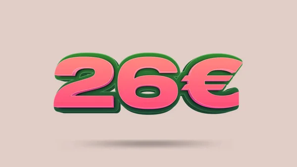Etiqueta Preço Euro Ilustração Para Venda Retalho — Fotografia de Stock