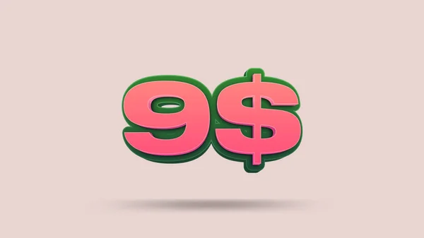 Dollars Price Tag Illustration Retail — Stock Photo, Image