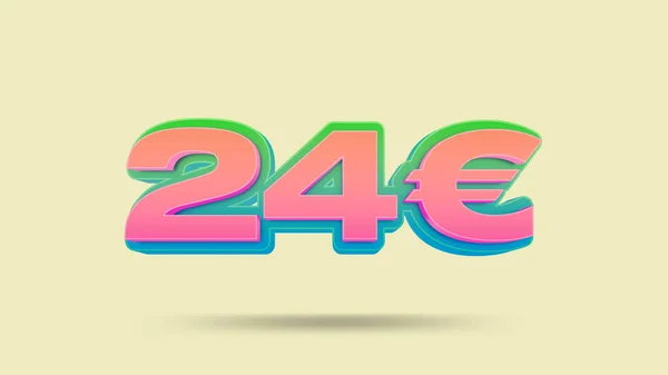 Etiqueta Preço Euro Ilustração Para Venda Retalho — Fotografia de Stock