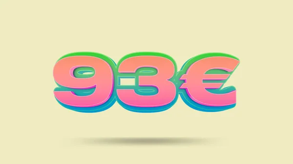 Euro Preço Venda Ilustração Para Venda Retalho — Fotografia de Stock