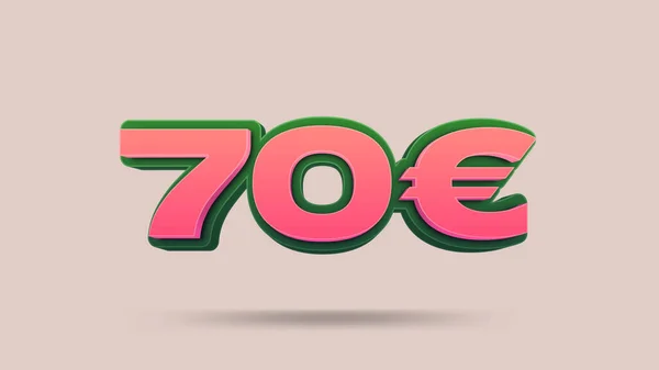 Euro Cenovka Ilustrace Pro Maloobchod — Stock fotografie