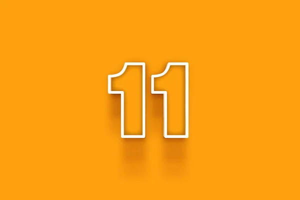 Number Orange Background — Stock Photo, Image