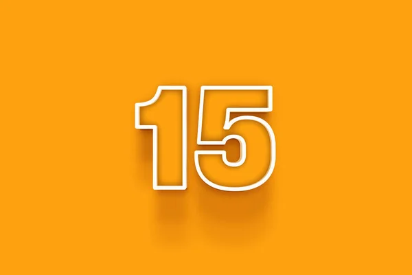 Число Оранжевом Фоне — стоковое фото