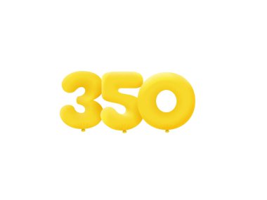 350 3d biçim işareti, vektör illüstrasyonu