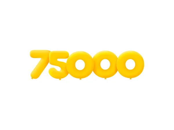 75000 Znak Stylu Wektor Ilustracji — Wektor stockowy