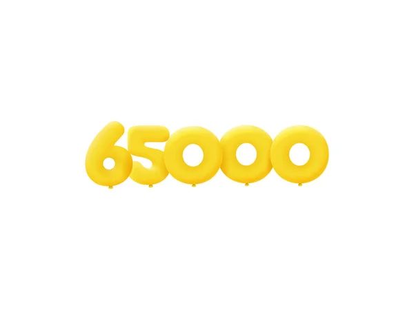 65000 Знак Стиля Векторная Иллюстрация — стоковый вектор